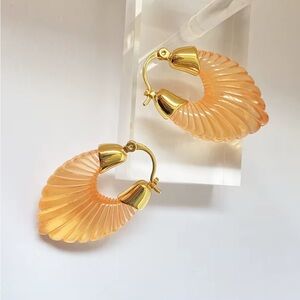 Candy Crystal Acrylic Shell Earrings